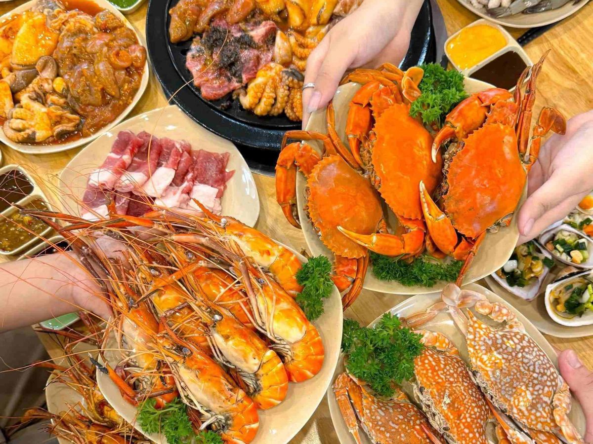 Buffet hải sản Đồ Sơn Hải Phòng có thực đơn phong phú với nhiều phong cách chế biến