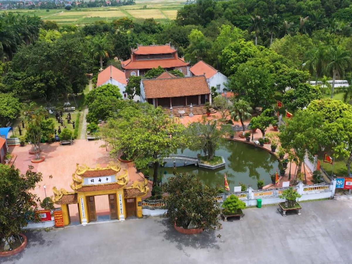 Toàn cảnh khu di tích Trạng Trình nhìn từ trên cao