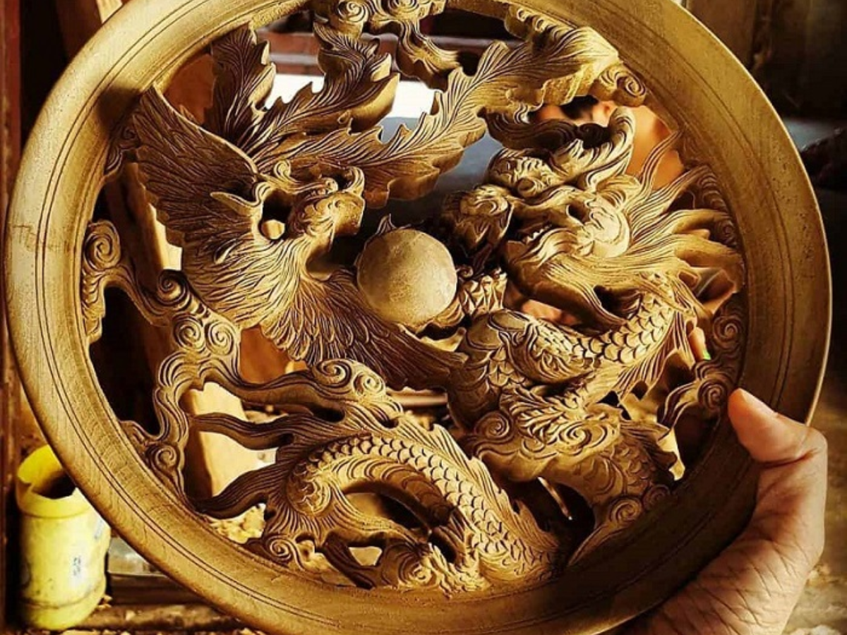 Làng Mộc Kha nổi bật với kỹ thuật điêu khắc tinh xảo