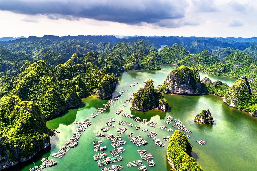 Du khách có thể chèo kayak khám phá vẻ đẹp yên bình của vịnh Lan Hạ