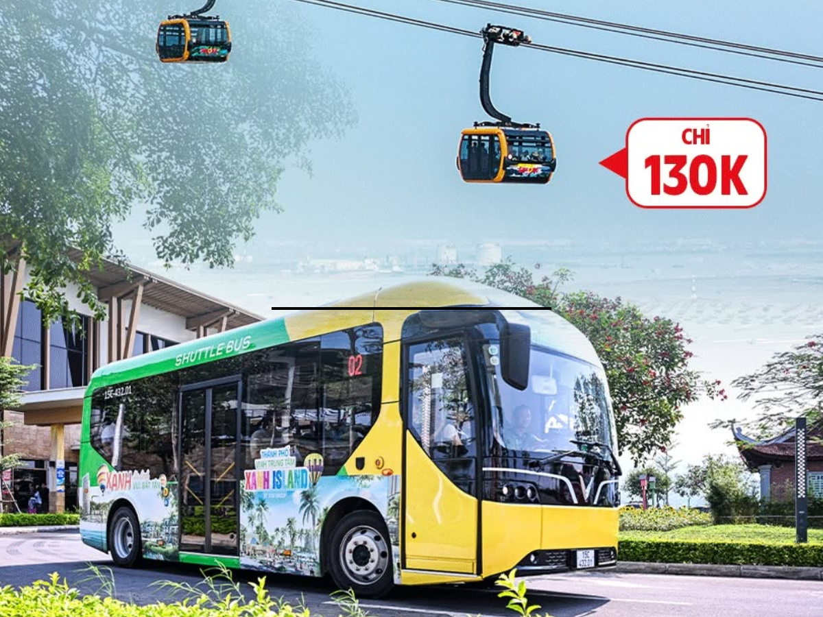 Combo Cáp treo + Xe bus đưa đón tận nơi chỉ 130.000 VNĐ/người