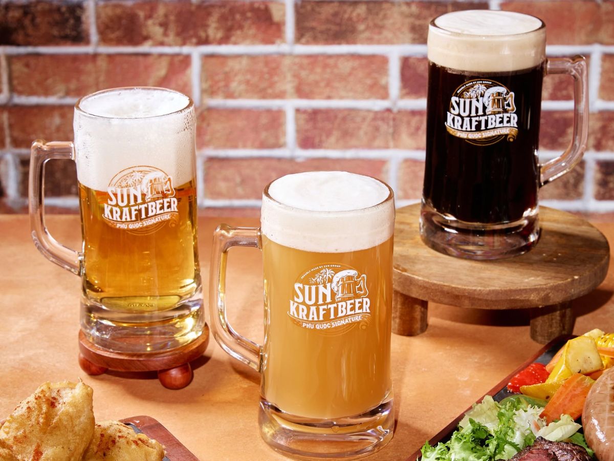Mỗi ly bia Sun KraftBeer được sản xuất bằng hệ thống thiết bị hiện đại đến từ Đức