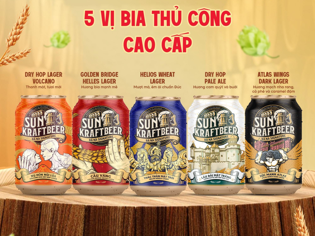 Khám phá 5 dòng bia thủ công nổi bật tại Sun Bavaria Cat Ba.