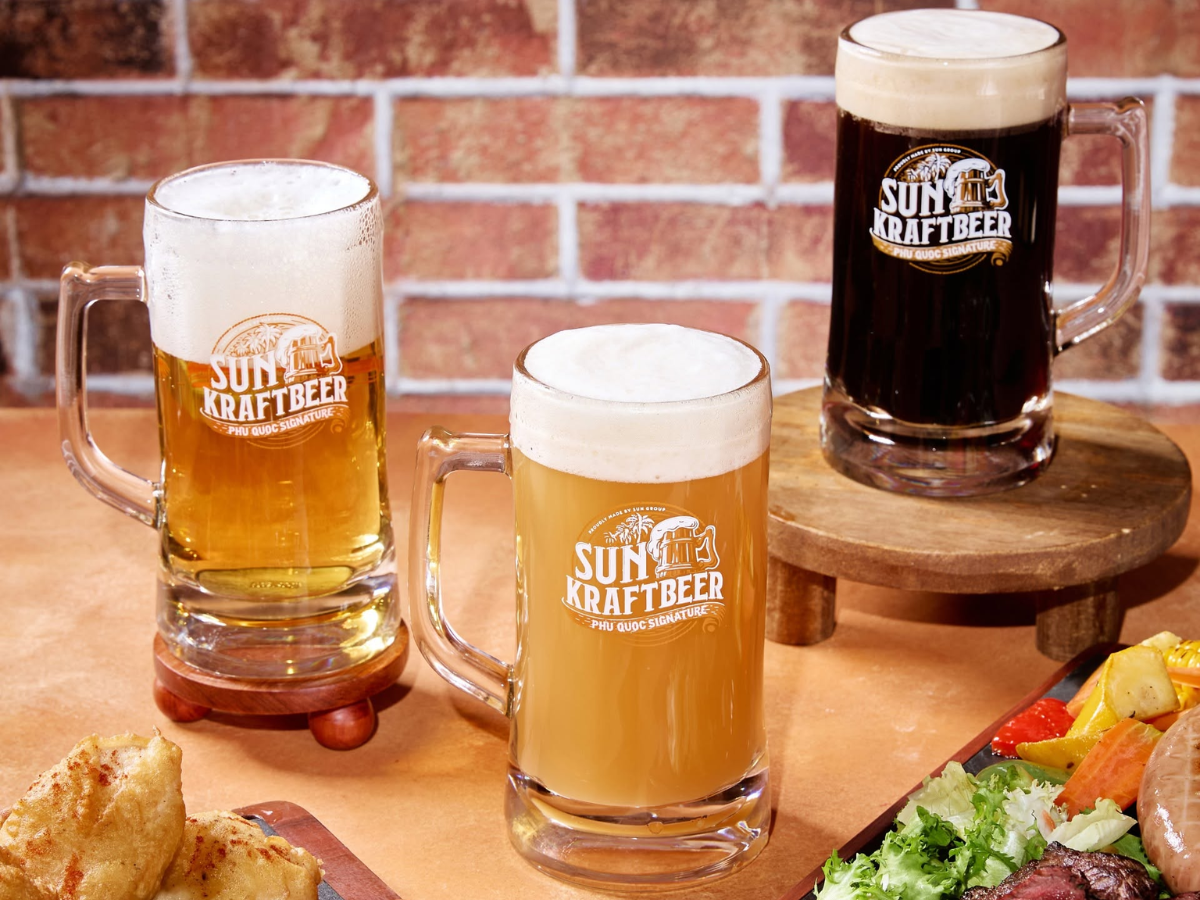 Nhà hàng phục vụ dòng Sun KraftBeer theo phong cách bia thủ công Đức