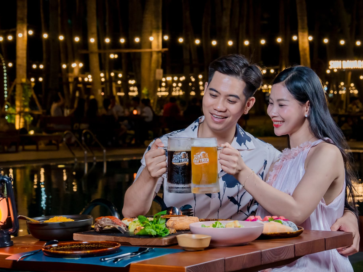 Sun Bavaria Cat Ba, nơi du khách có thể thưởng thức bia thủ công Sun KraftBeer