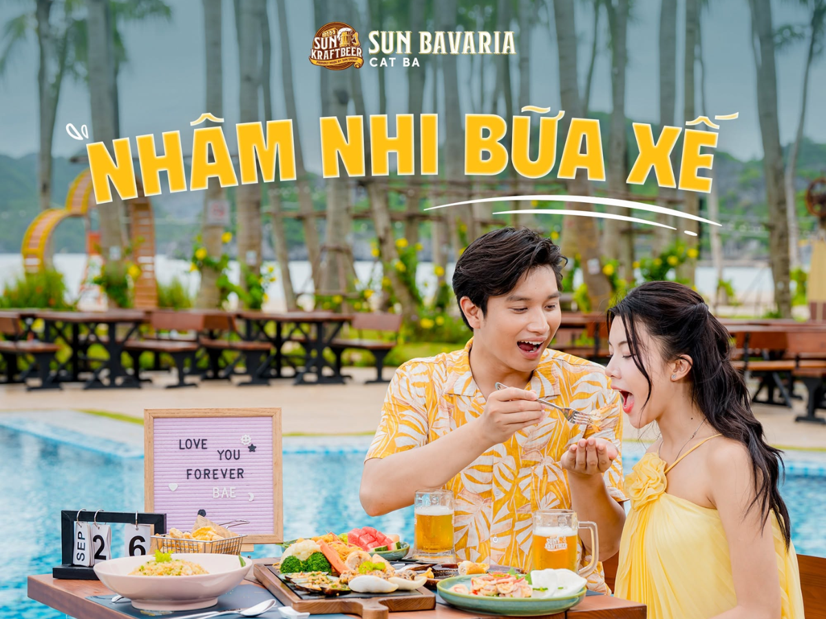 Sun Bavaria Cat Ba là điểm dừng chân đáng cân nhắc dành cho du khách yêu thích ẩm thực và không gian ven biển