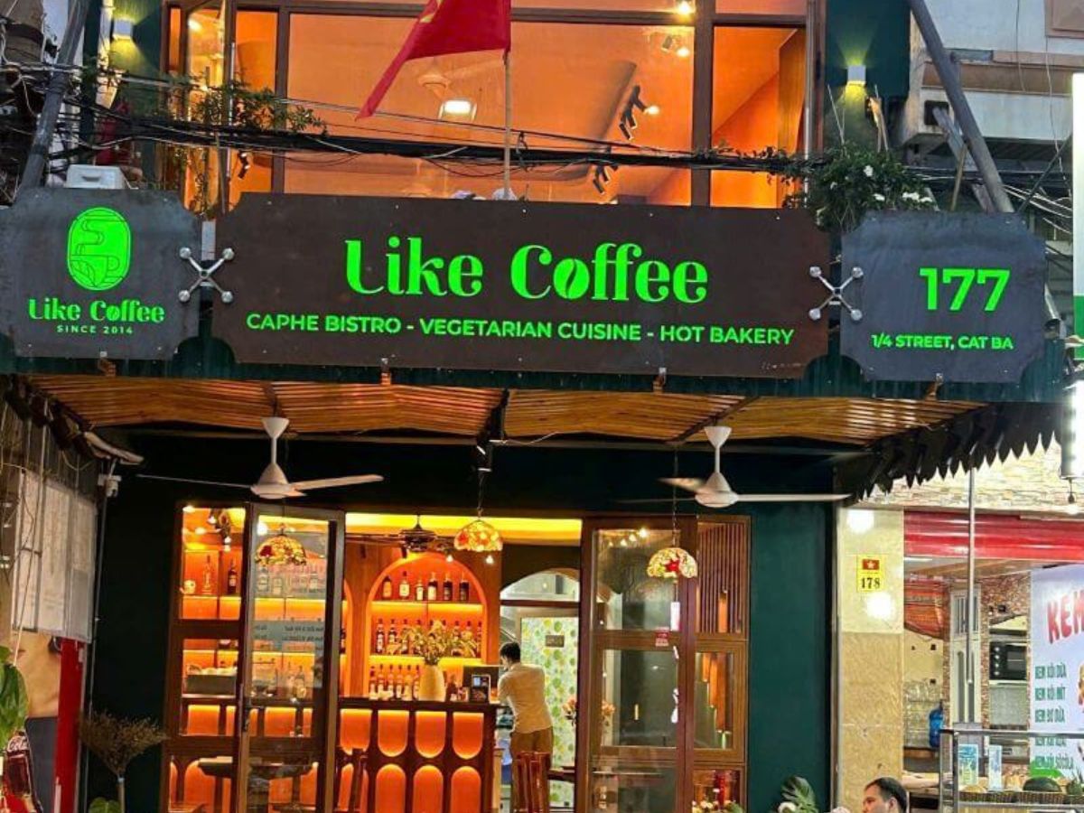 LIKE COFFEE – Vegetarian Food CatBa được nhiều du khách yêu thích