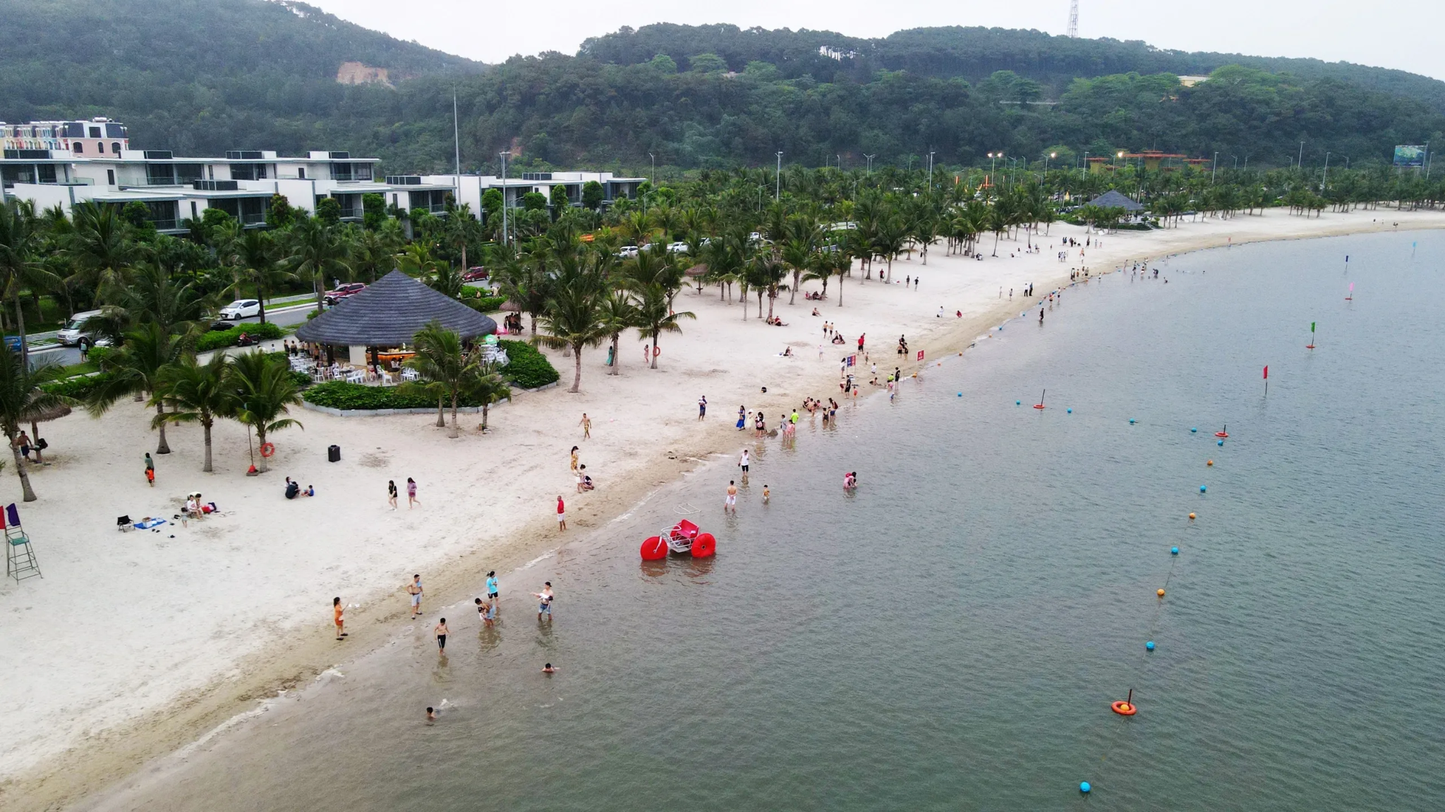 Do Son Beach offers a relaxing setting with soft sand and an open seascape