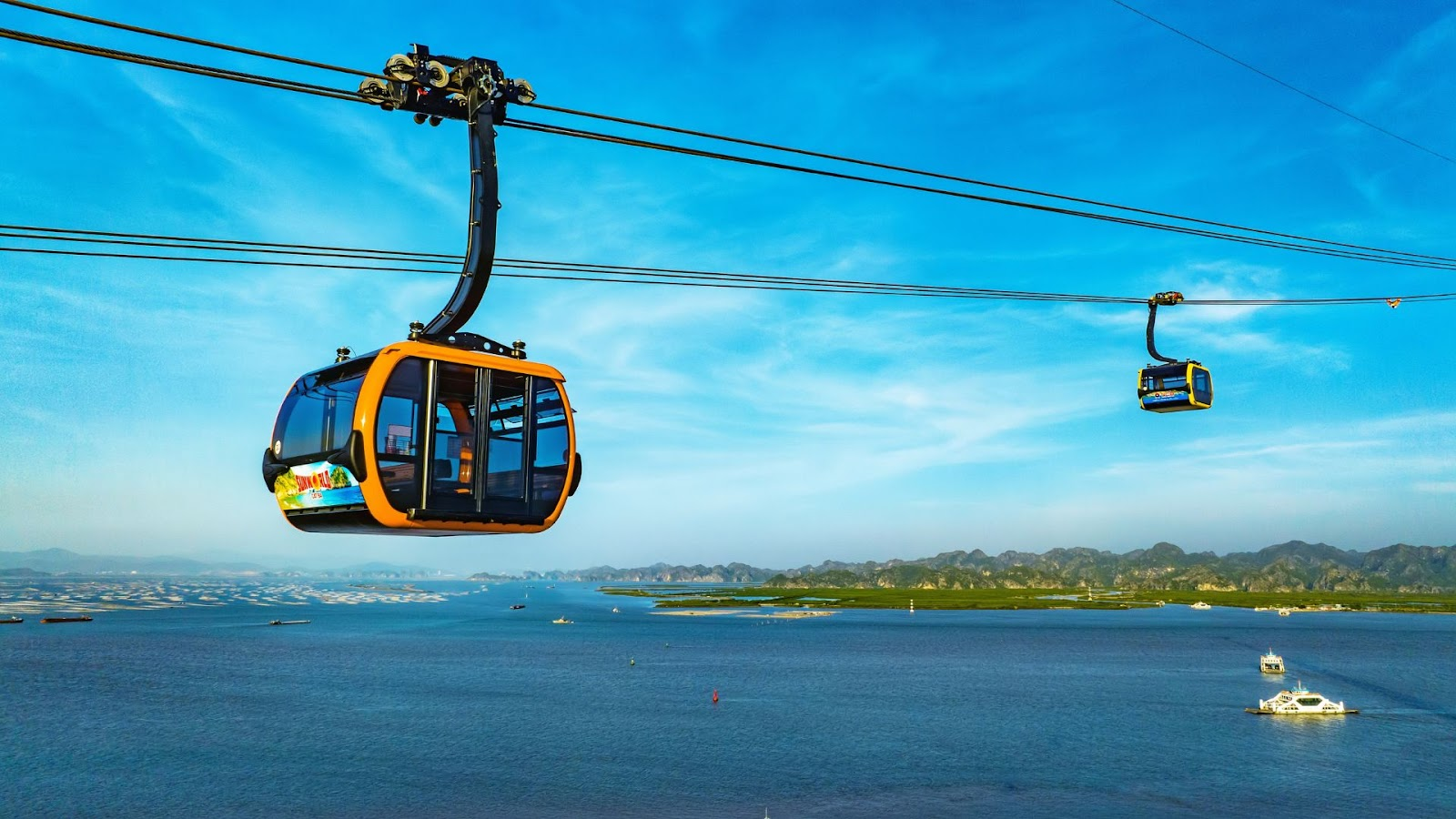 The Sun World Cat Ba Cable Car offers a spectacular aerial journey with panoramic views of the island and sea