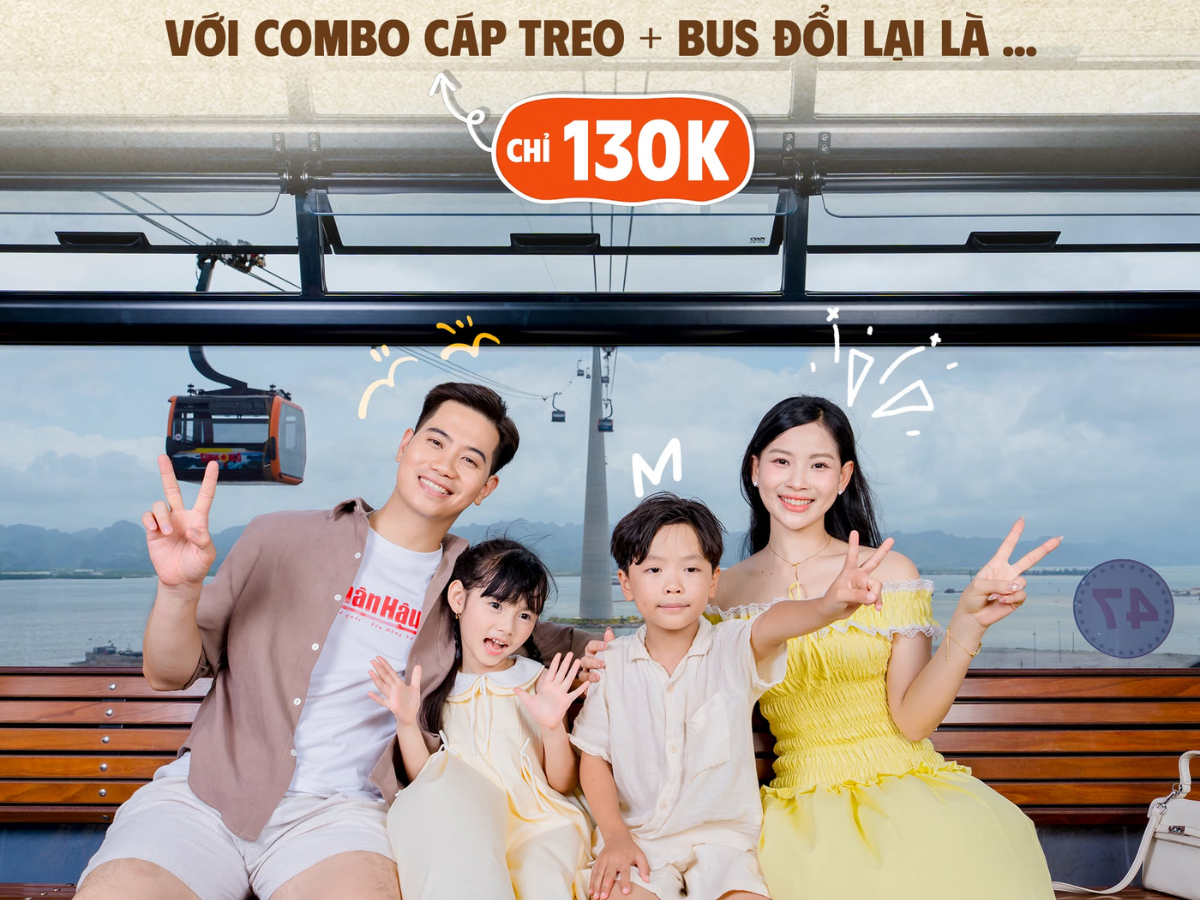 Vé người lớn có mức 130.000 đồng cho combo một chiều plus, trong khi trẻ em dưới 1 m được miễn phí