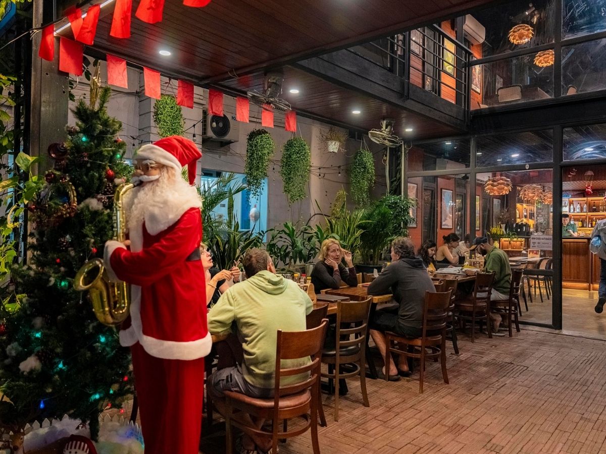 Không gian giáng sinh tại Casa Bonita