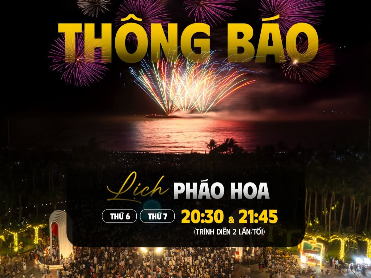 Thưởng thức pháo hoa nghệ thuật ngay vịnh trung tâm