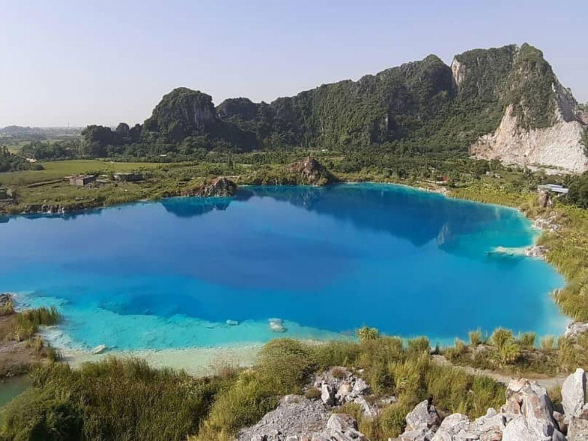 Tuyệt tình cốc Hải Phòng hình thành sau khi hoạt động khai thác đá vôi kết thúc 2014.