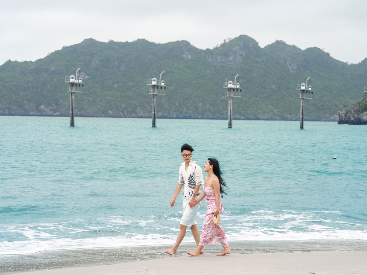 Nhiều trải nghiệm thú vị tại biển Cát Bà Hải Phòng.