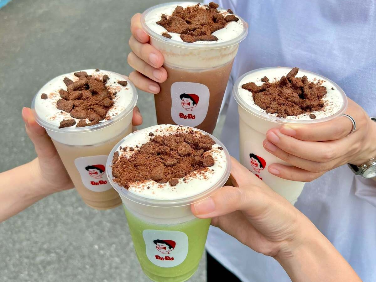 Trà sữa Đô Đô nổi tiếng Hải Phòng. 