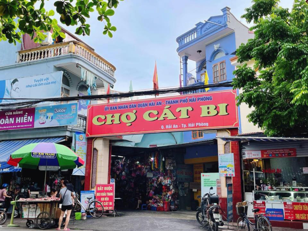 Chợ Cát bi nổi tiếng tại Hải Phòng.