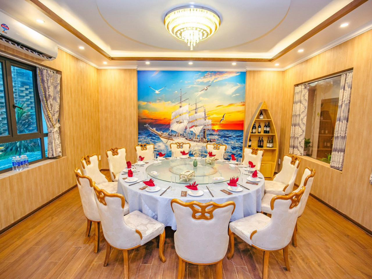 Hệ thống phòng riêng sang trọng tại Thuyền Hải Sản