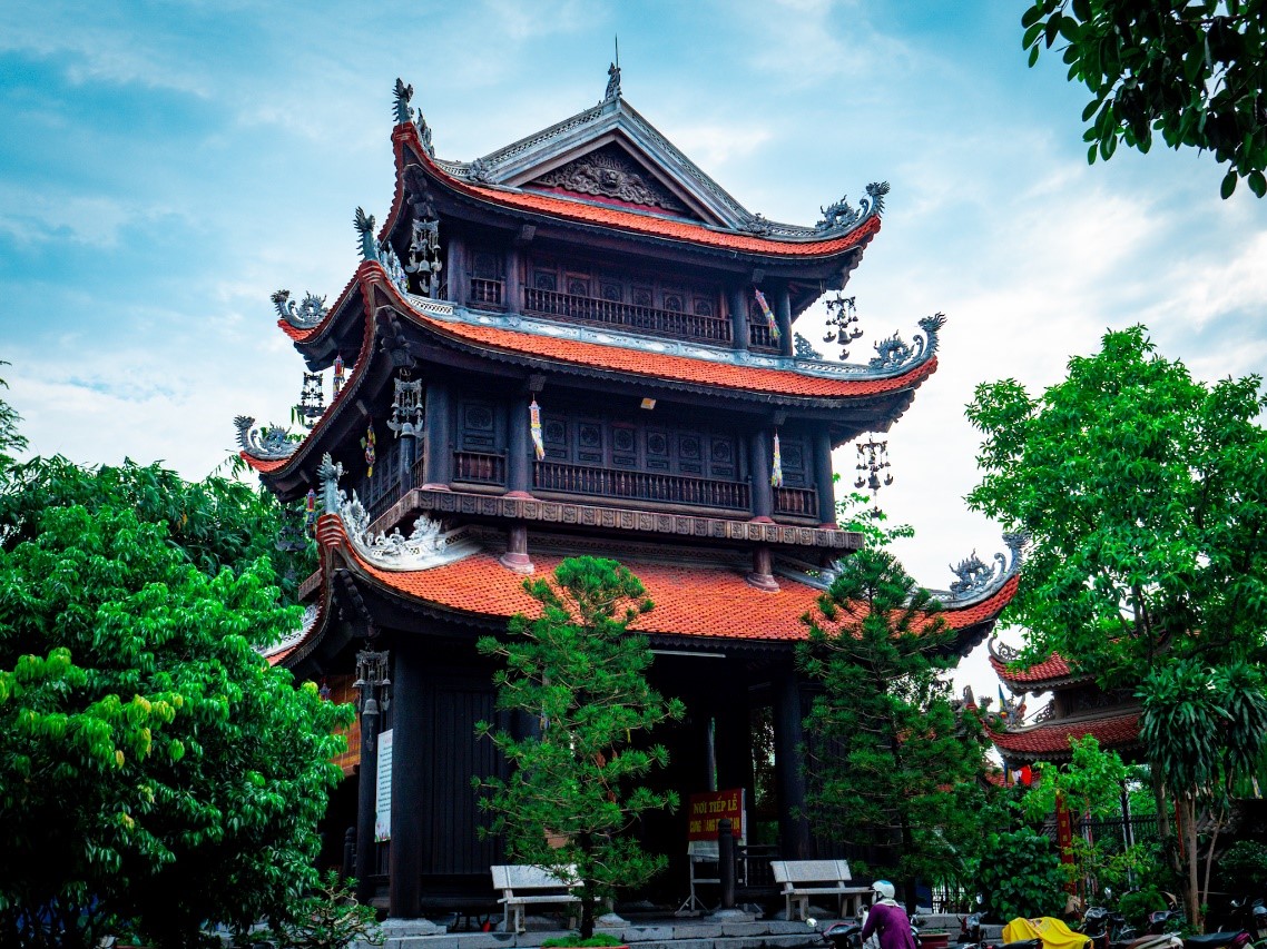 Không gian yên tĩnh và yên bình của chùa Phổ Chiếu.